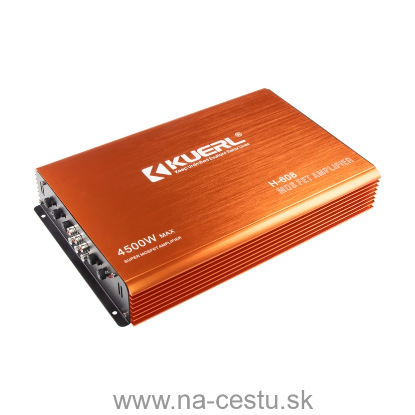 KUERL 4cestný zosilňovač do auta, 4 x 60W / 2 x 160W