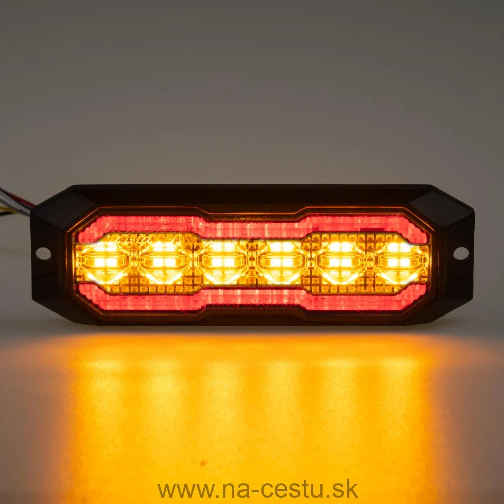 PROFI výstražné/zadné LED svetlo, oranžové + červené, 12-24V, ECE R65