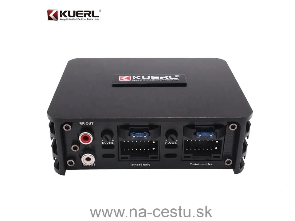 KUERL 4cestný DSP zosilňovač do auta pre autorádia s operačným systémom Android, 4 x 60W