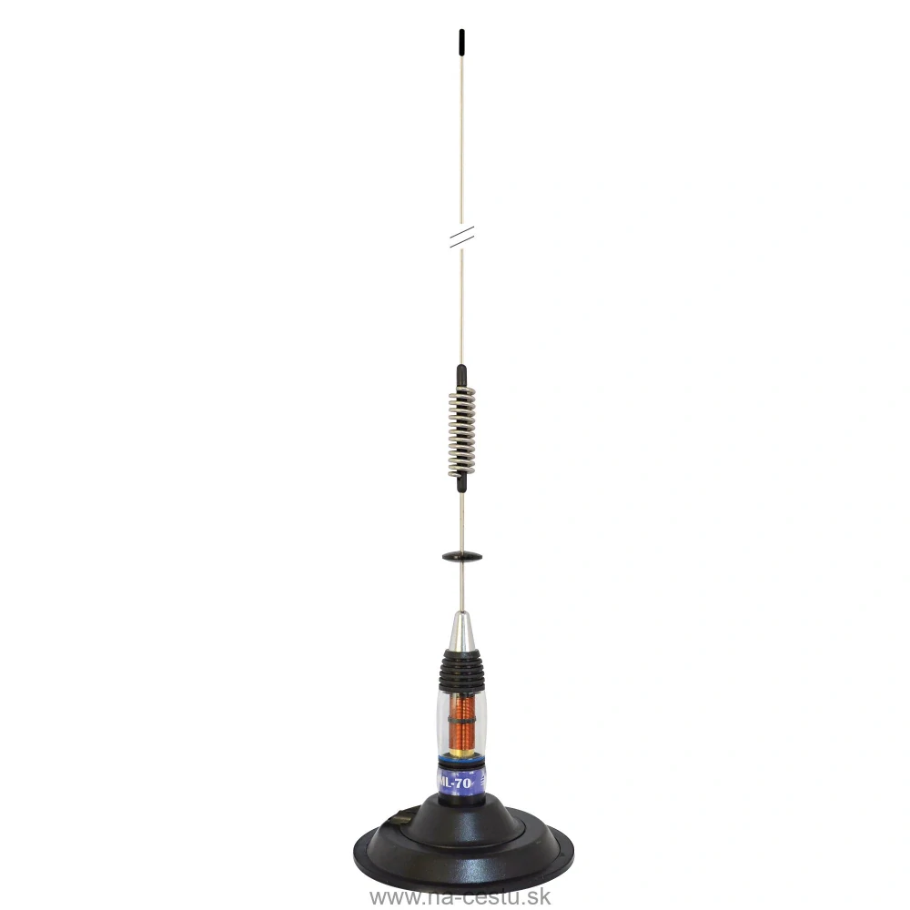 Anténa CB PNI ML70, dĺžka 70 cm, 26-30 MHz, 200 W, magnet 145 mm