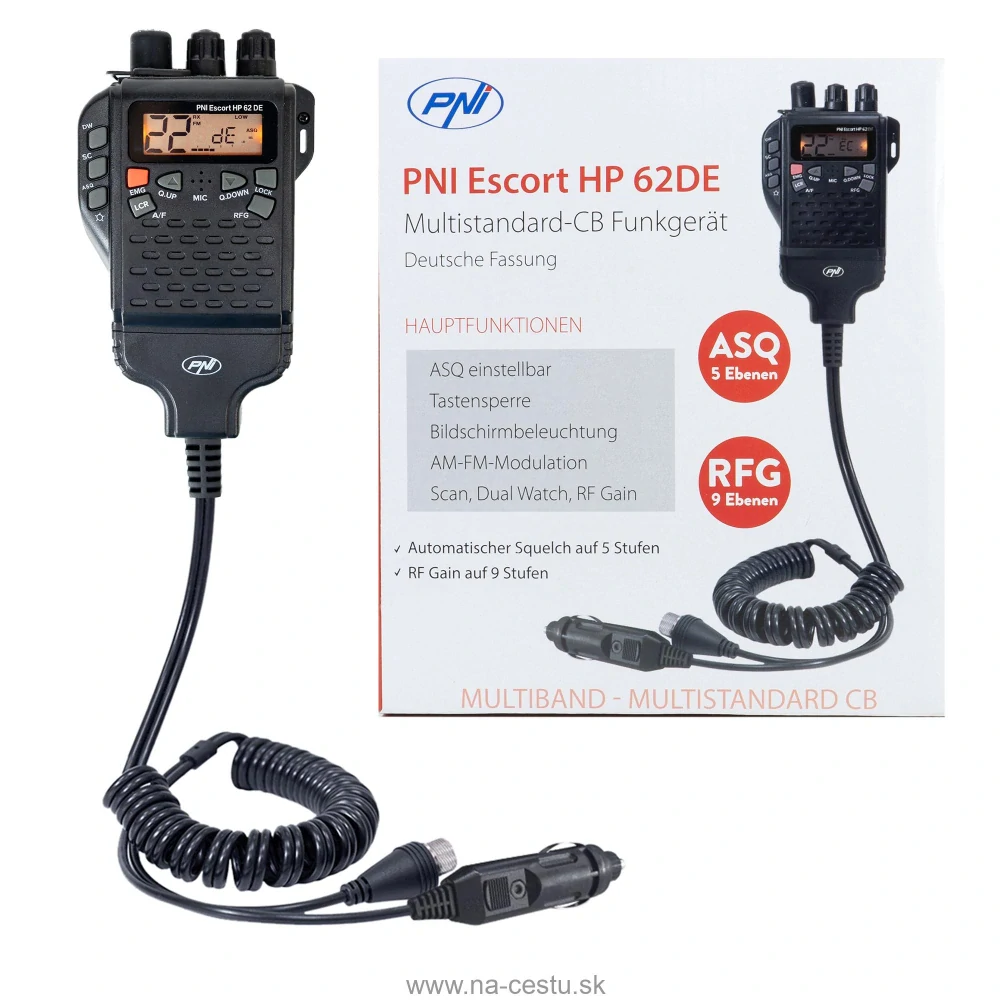 Prenosná CB rádiostanica PNI Escort HP 62DE nemecká verzia