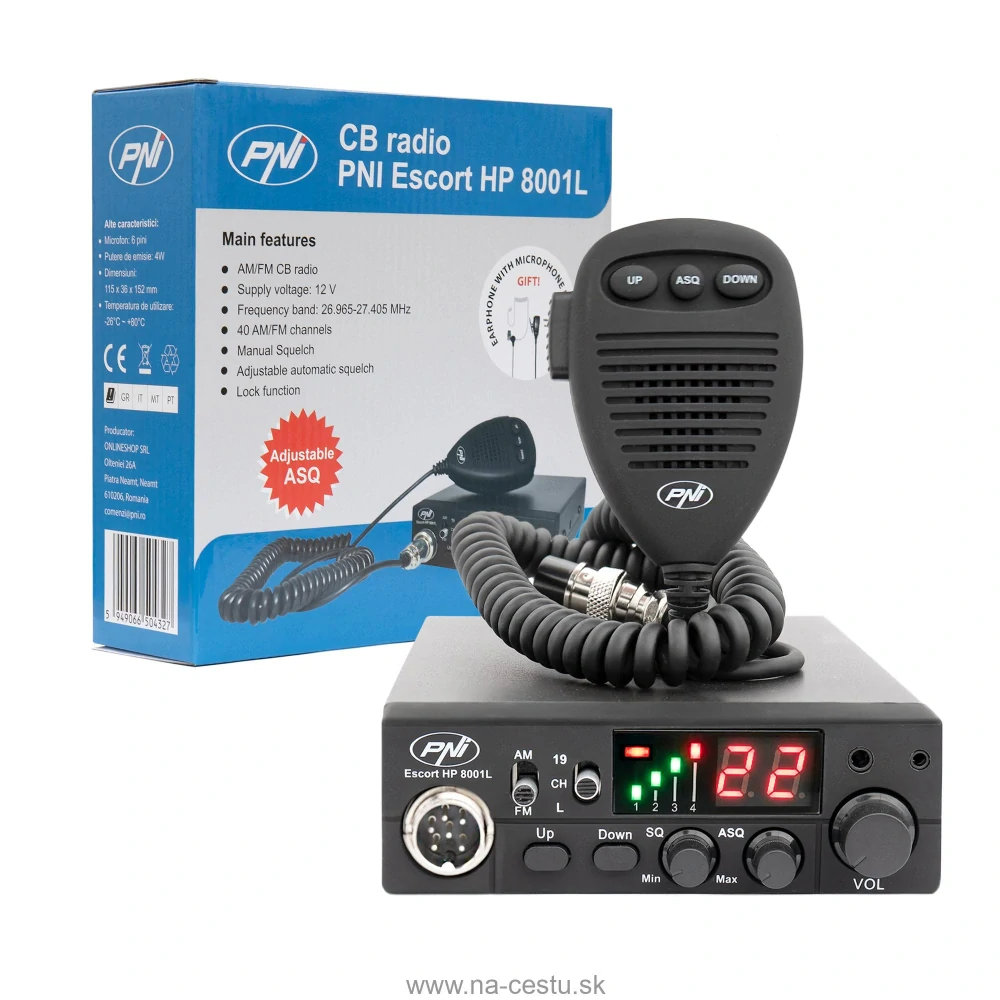 Rádiová stanica CB PNI Escort HP 8001L ASQ