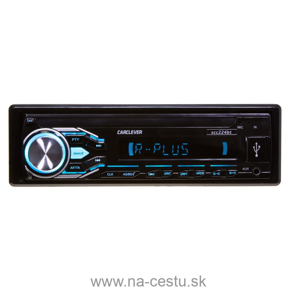 1DIN 12/24V autorádio BLUETOOTH/USB/SD/AUX/APP, odnímateľný panel