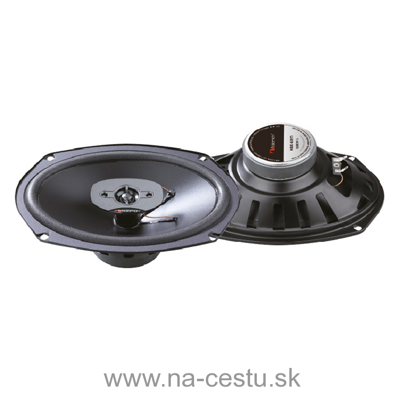 NAKAMICHI polypropylén koaxiálne reproduktory 6 x 9 "s mriežkou 25 / 500W (pár)