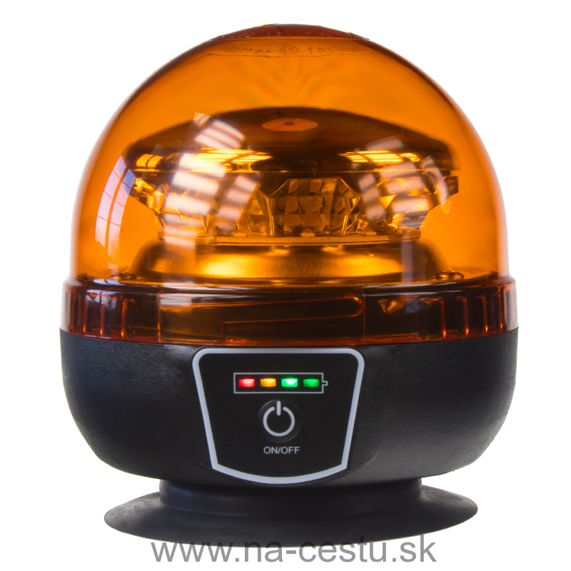 AKU LED maják, 12x3W oranžový, magnet ECE R65