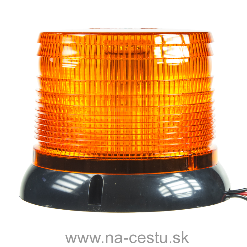LED maják, 12-24V, oranžový, homologace