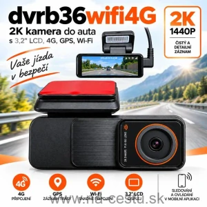 2K kamera s 3,2" LCD, 4G, GPS, Wi-Fi