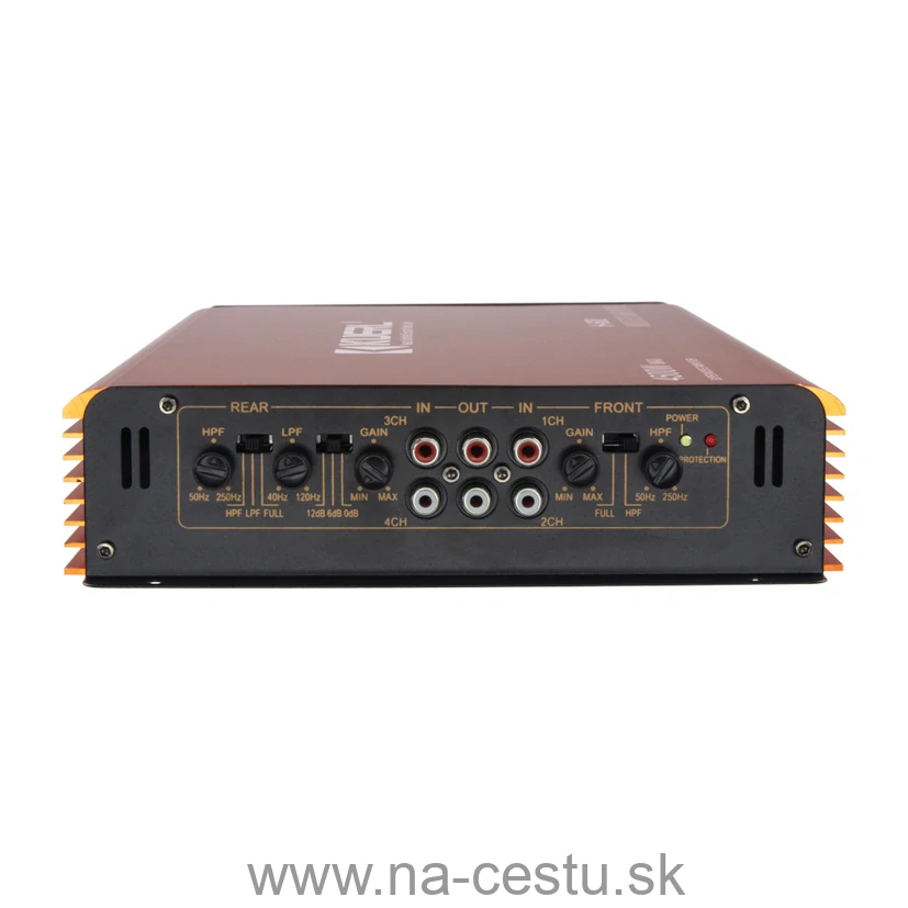 KUERL 4cestný zosilňovač do auta, 4 x 60W / 2 x 160W
