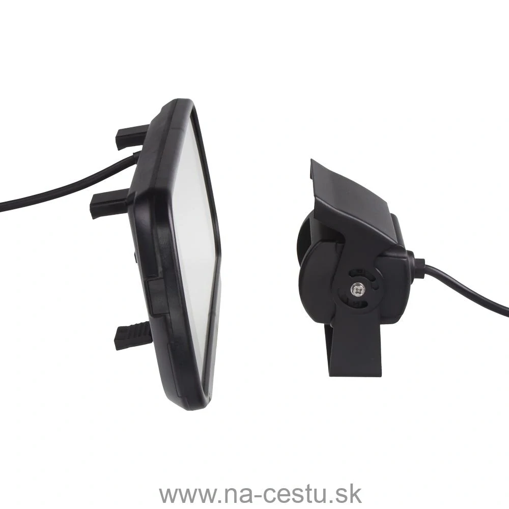 AHD kamerový set monitora 7" na zrkadlo s 2 x 4PIN + kamera + 15m kábel