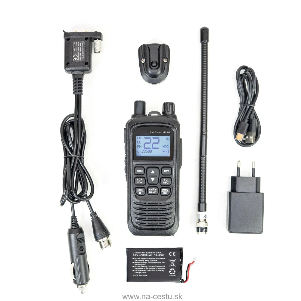 Prenosná CB vysielačka PNI Escort HP 92 s CB anténou PNI ML100 s magnetom