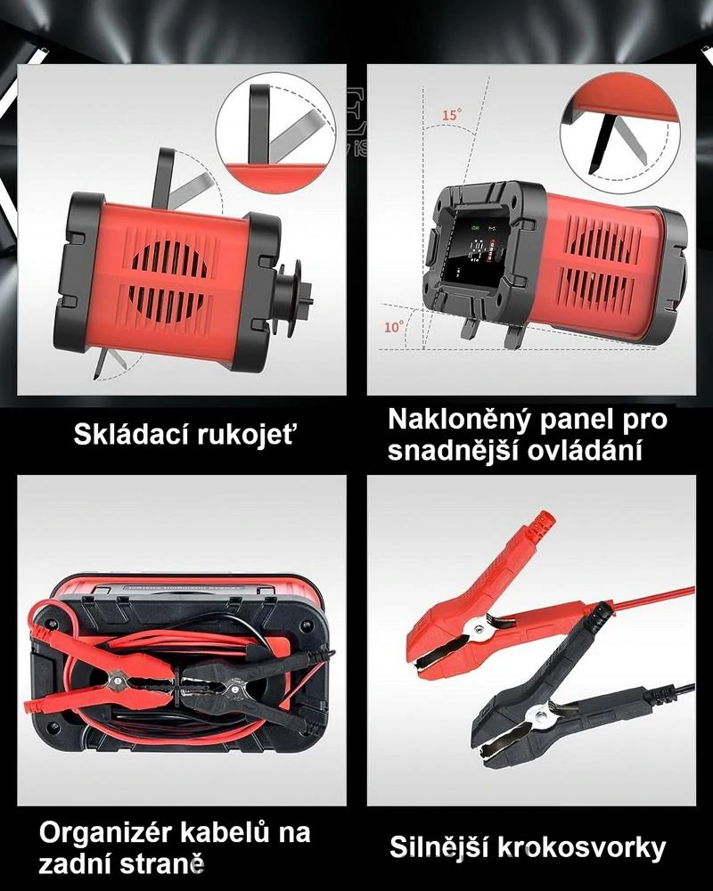 Autonabíjačka 12V/10A & 24V/5A + 12V LifePO4