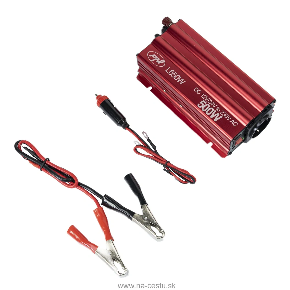 Menič napätia PNI L650W s duálnym napájaním 12V/24V, výstup 230V, 500W