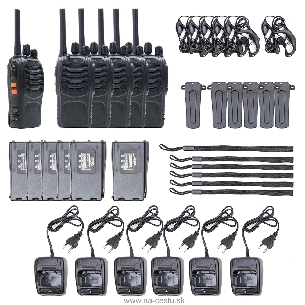 Sada 6 prenosných rádiostaníc PNI PMR R40 PRO