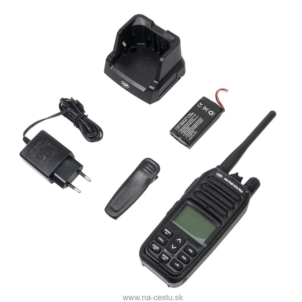 Prenosná rádiostanica PNI PMR R70 PRO 446MHz, 0,5W