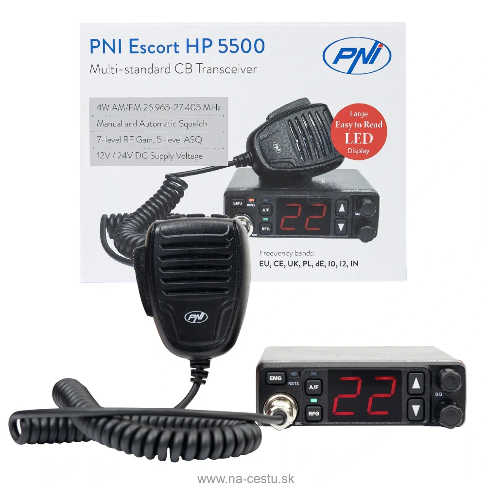 Rádiová stanica PNI Escort HP 5500 CB, multištandardná, 4W