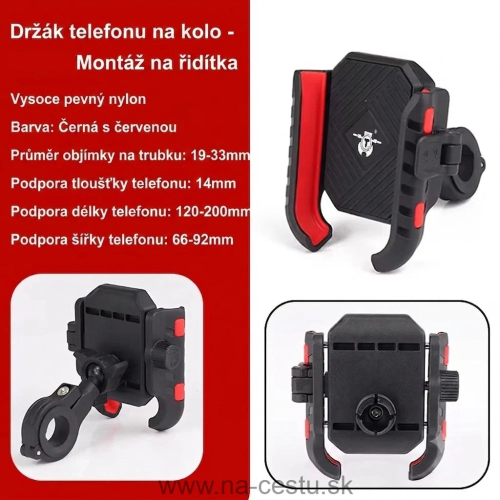 Univerzálny držiak telefónu na bicykel, motocykel
