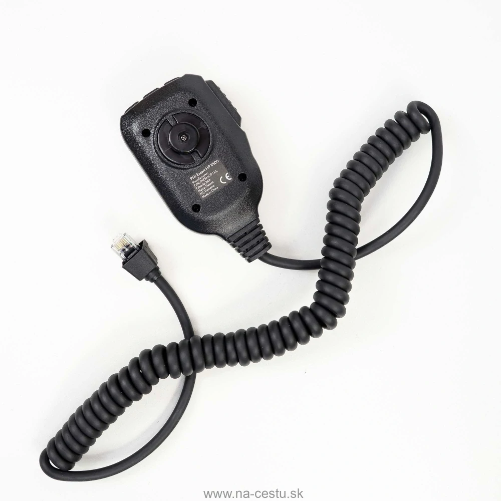 Náhradný mikrofón PNI MK8500 pre rádiostanicu PNI Escort HP 8500 CB s konektorom RJ45, čierny
