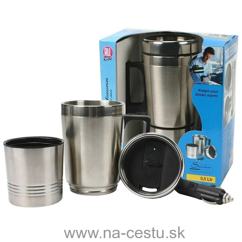Hrnček s ohrievacou funkciou 0,5 l 12V