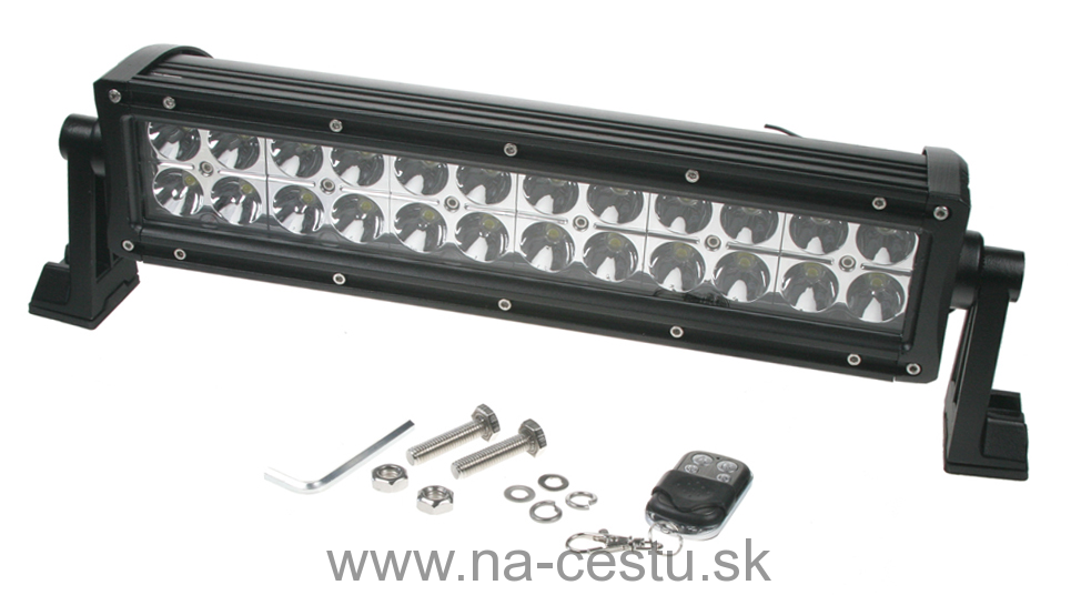 LED 24x3W prac. rampa, 10-30V, 360x82x88mm, biela/oranžová