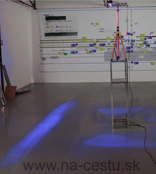 PROFI LED výstražné pruhy 10-80V 5LED modrý 82x75mm