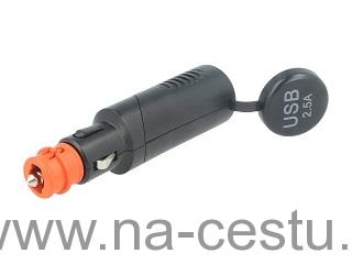 Automobilový napájací zdroj; USB A zásuvka x2; 5V/2x2,5A