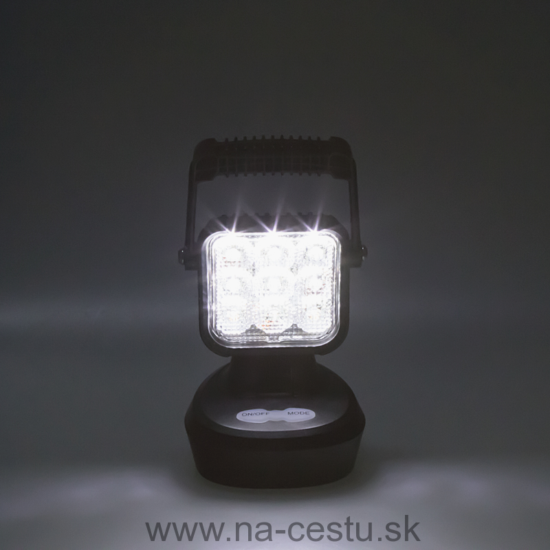 AKU pracovné LED svetlo - biela / oranžová