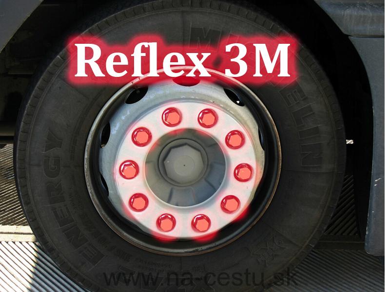 Reflex samolepky na skrutky -  červené