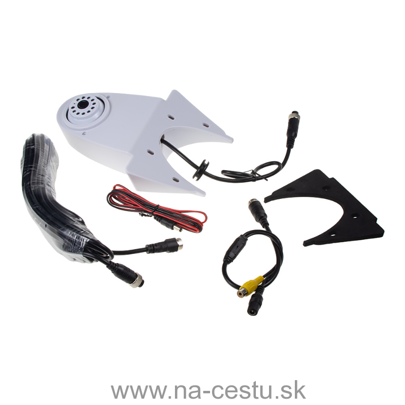 Kamera 4PIN s IR, vonkajšie pre dodávky alebo skriňová auta, biela