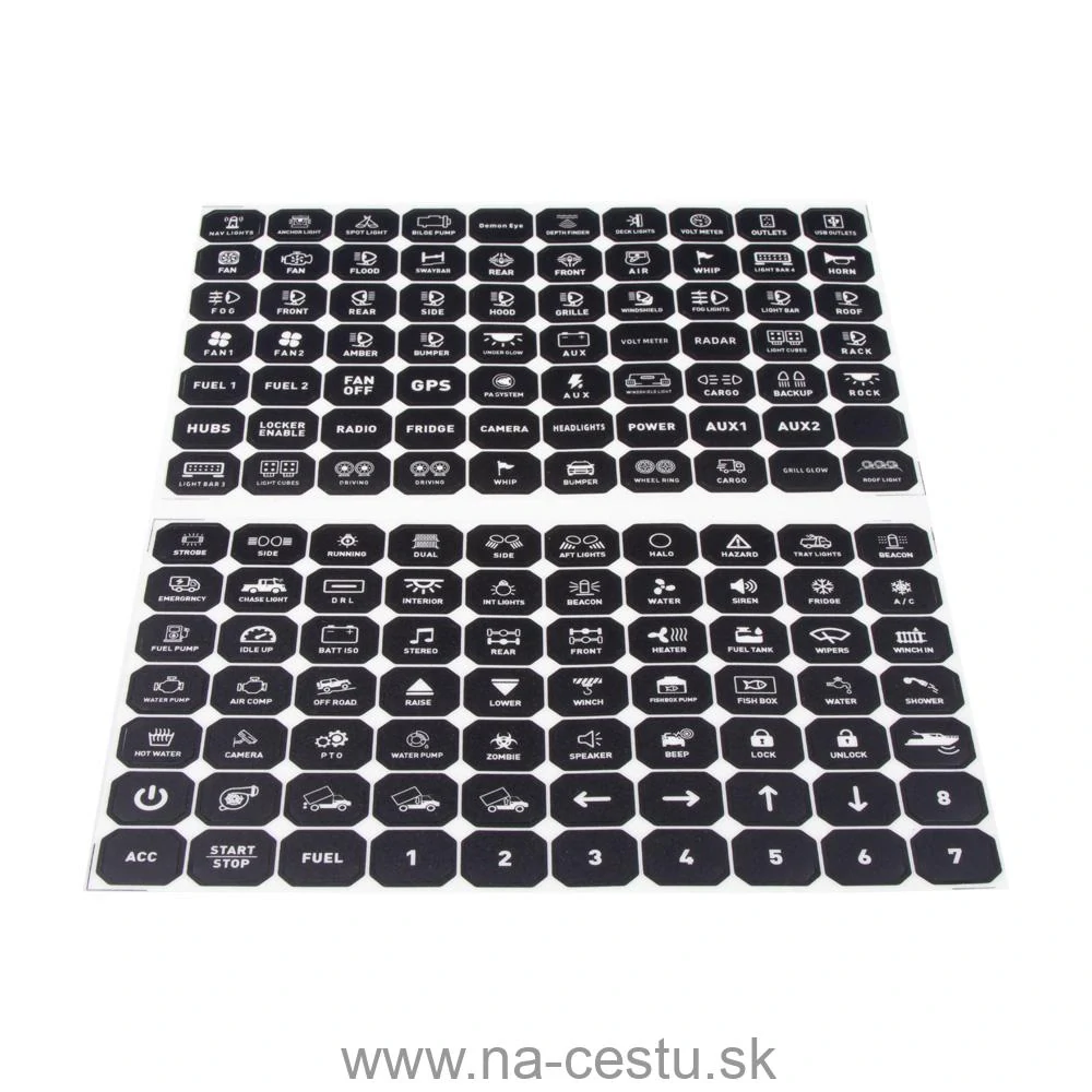 Diaľkovo ovládaný spínač 12/24V, 12-kanálový, 80A