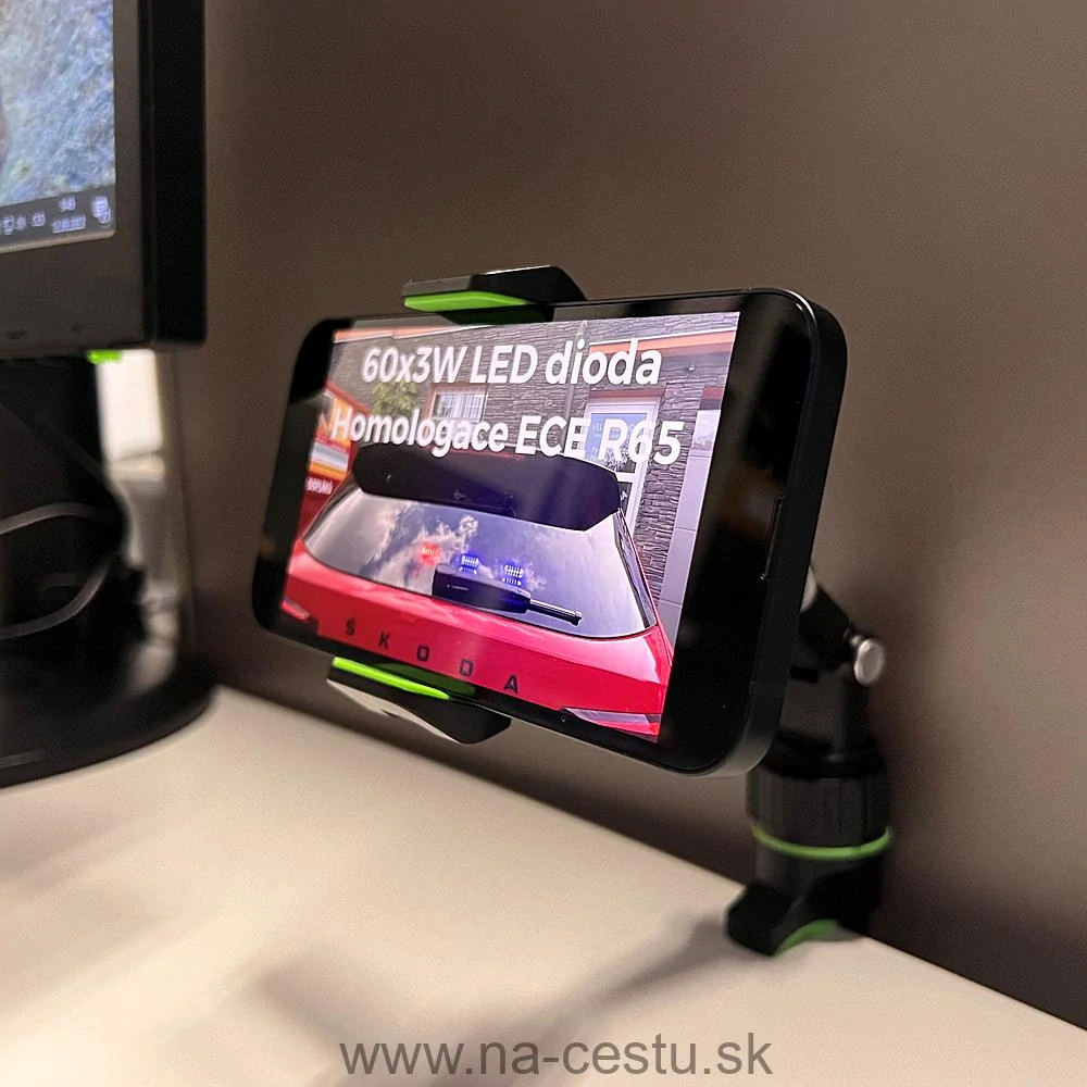 Univerzálny držiak telefónu, na zrkadlo