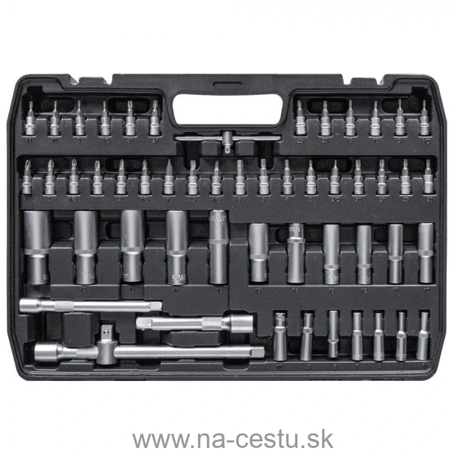 172-dielna sada nástrčných kľúčov 1/2" 3/8" 1/4"