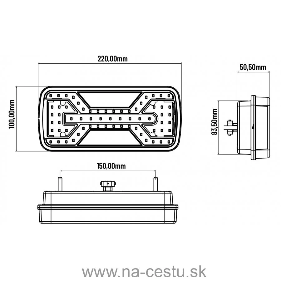 Zadné LED svetlo X-SPIDER NPL