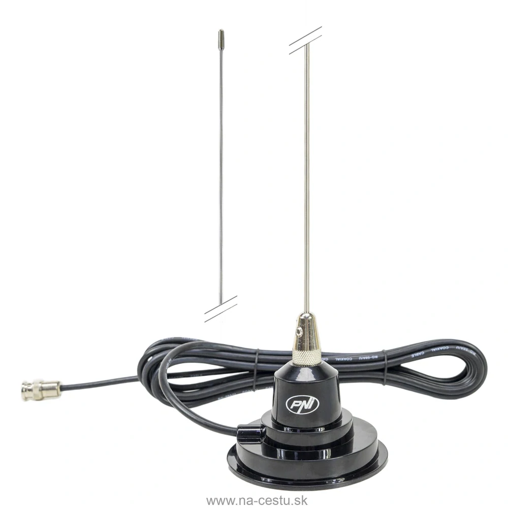 Anténa PNI VHF300 pre taxi, 134 - 174 MHz, 136 cm, s magnetickou základňou