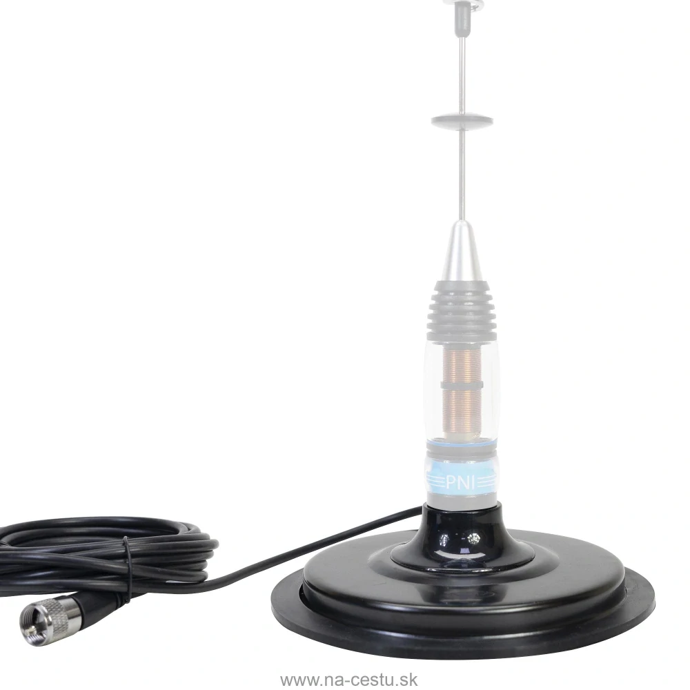 Magnetická základňa PNI 170/PL 170 mm, tenká, obsahuje 4 m kábel a zástrčku PL259