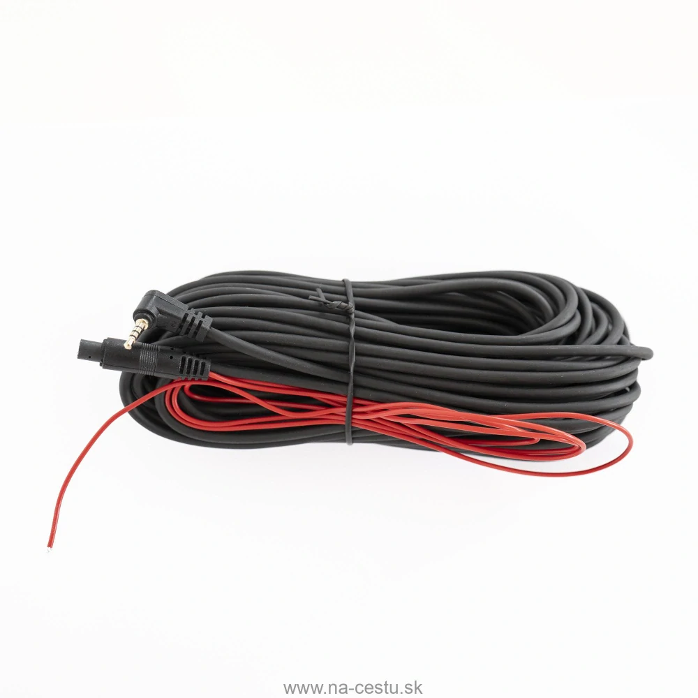 Predlžovací kábel PNI, 15 m dlhý, pre cúvacie kamery, 4 piny, 2,5 mm jack