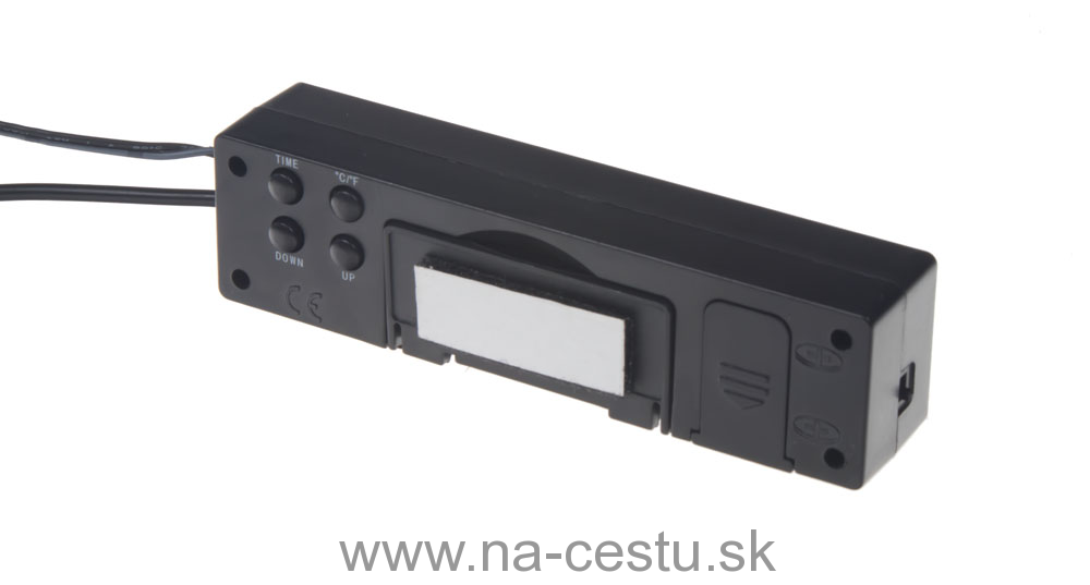 Digitálny vnútorný / vonkajší teplomer, hodiny a voltmeter