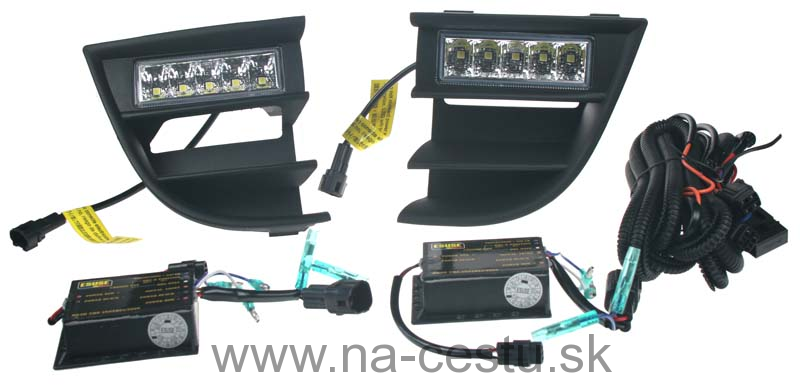 LED svetlá pre denné svietenie Škoda Octavia 2009-2012, ECE