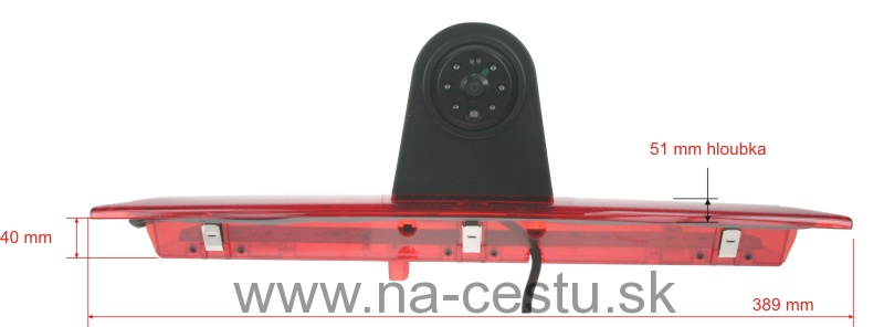 Kamera 4PIN CCD SONY PAL pre Ford Transit