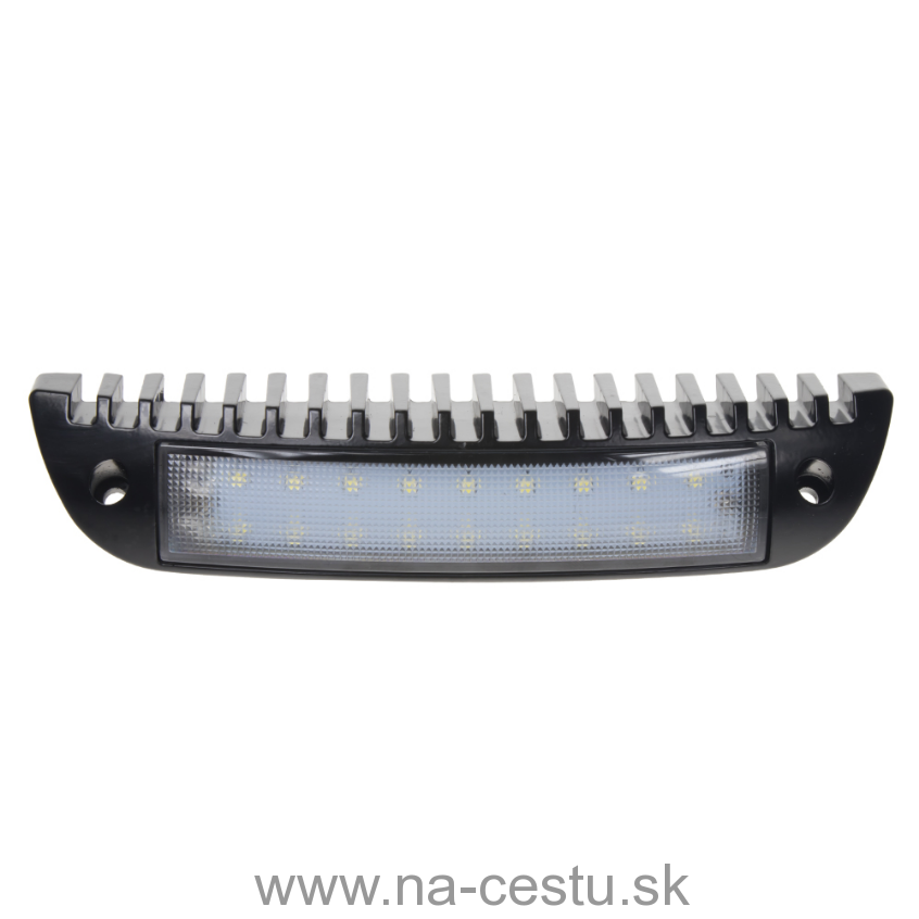LED svetlo nástenné, 10-30V, 18x1W, ECE R10, čierne, 231x46x54mm