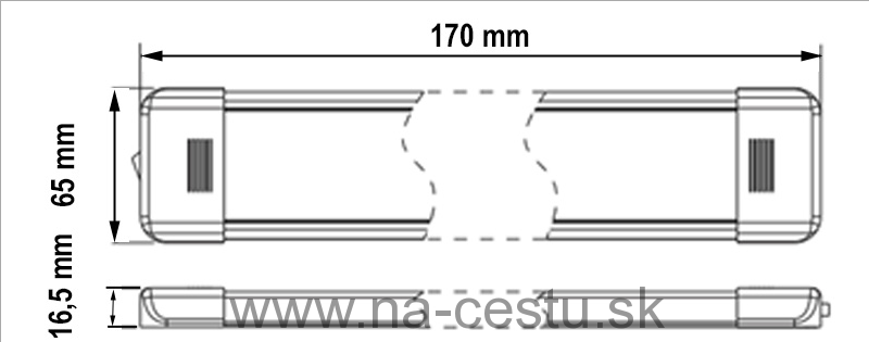 PROFI LED osvetlenie interiéru univerzálne 12-24V 18LED