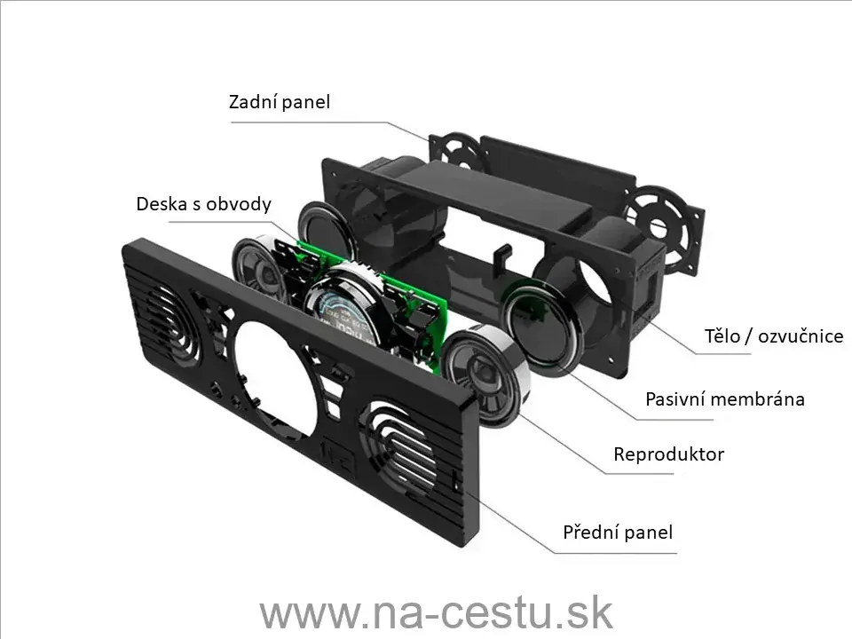 1DIN autorádio BLUETOOTH/USB/SD/AUX, so vstavanými reproduktormi