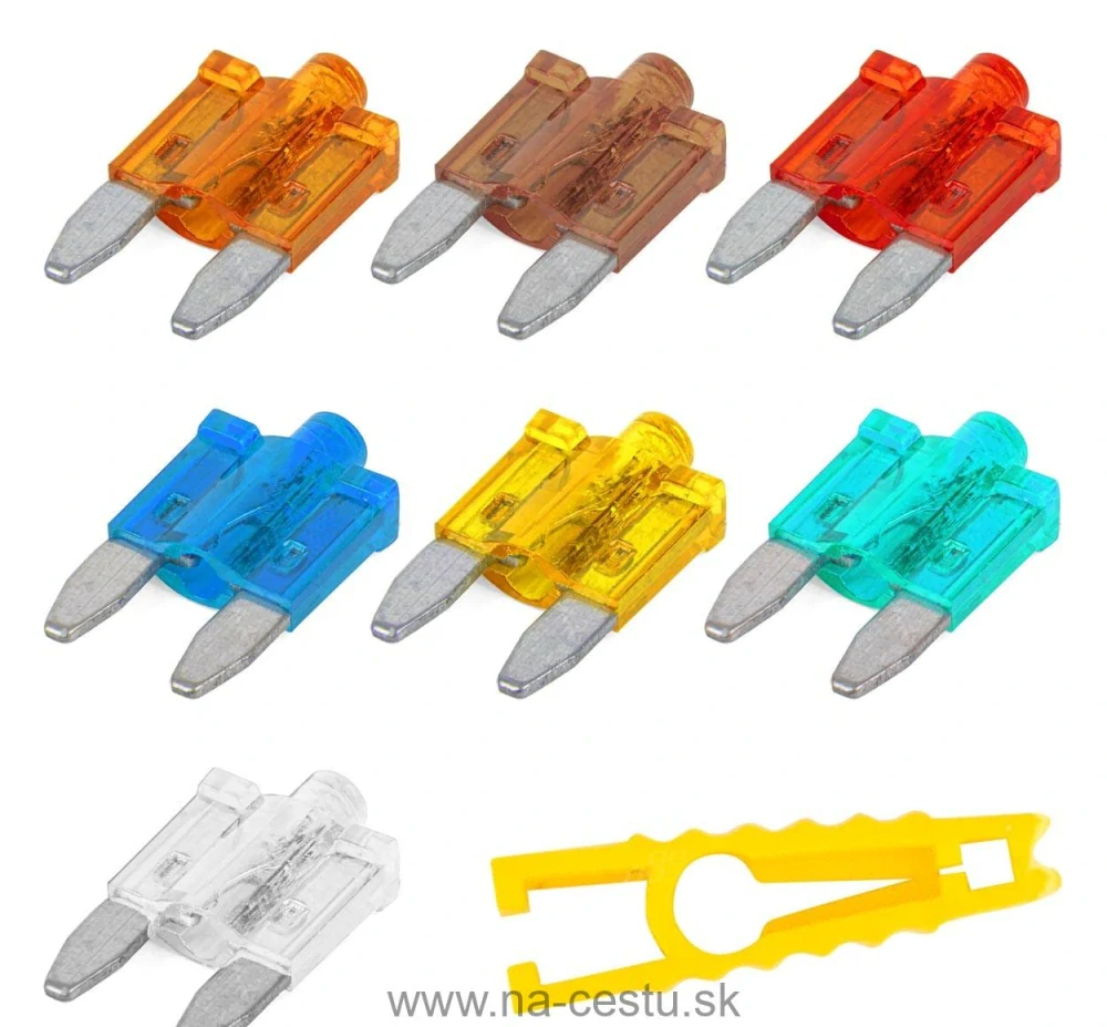 Autopoistky nožové mini s led diódou 10 ks