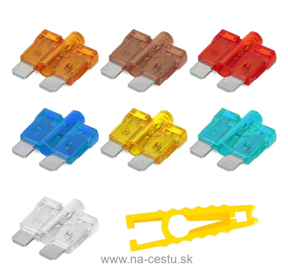 Autopoistky nožové štandard s led diódou 10 ks