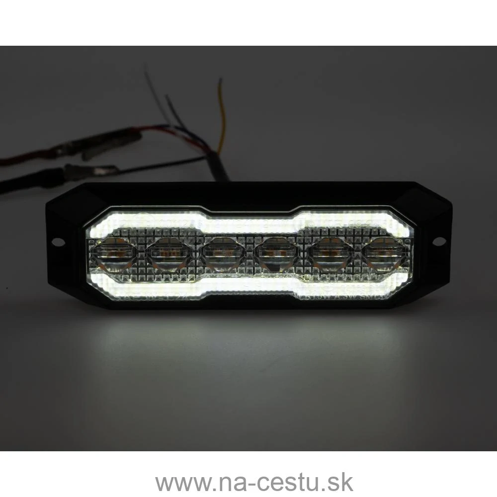 PROFI výstražné/pozičné LED svetlo, oranžové + biele, 12-24V, ECE R65