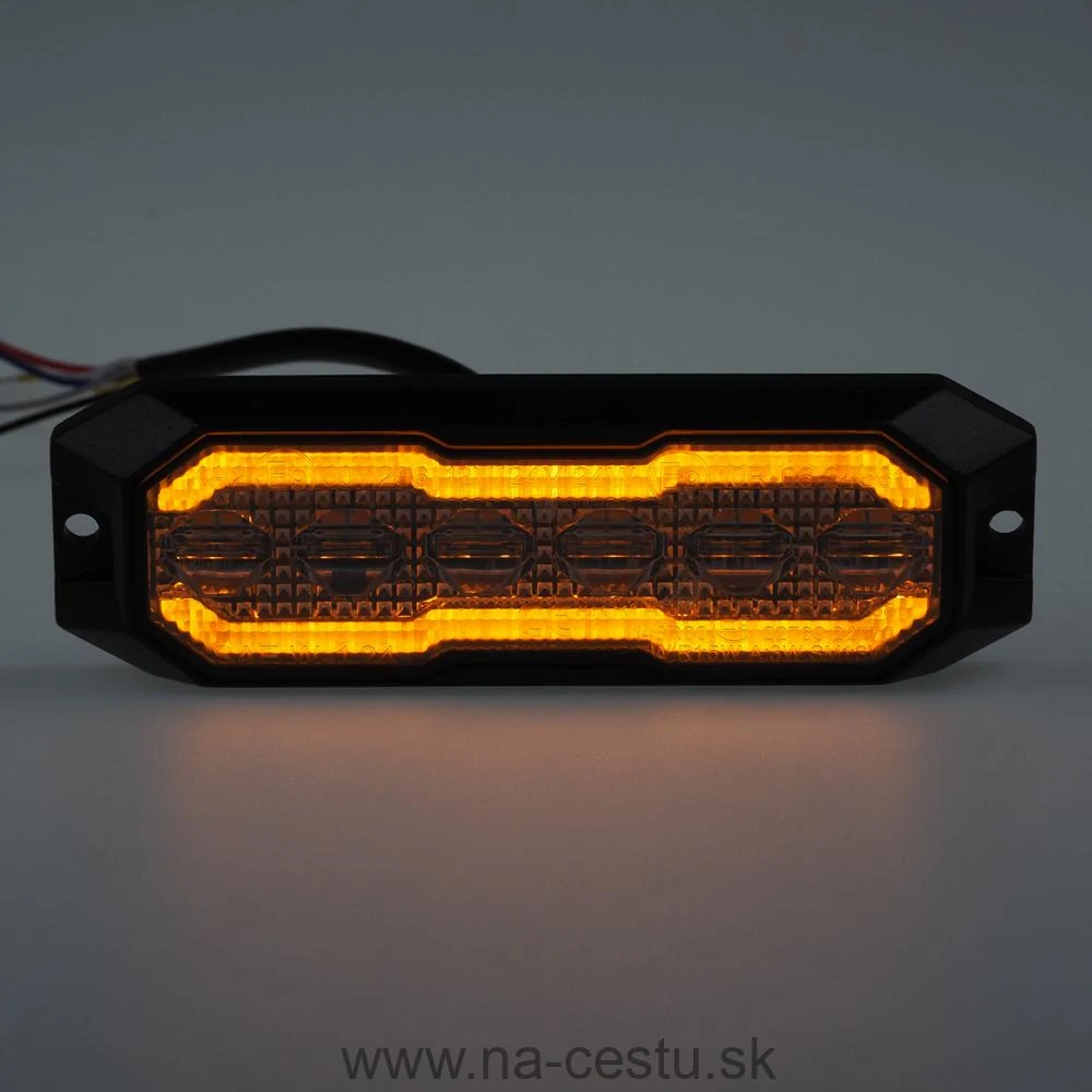 PROFI výstražné/bočné LED svetlo, oranžové + oranžové, 12-24V, ECE R65