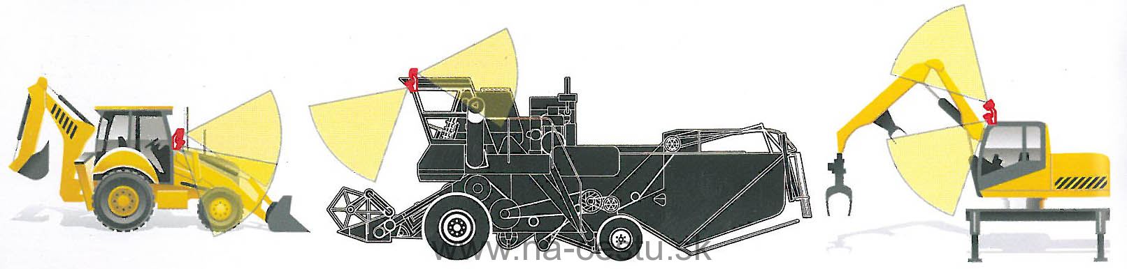 Zdvojené LED svetlo na pracovné stroje 10-30V
