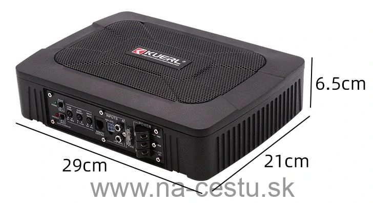 KUERL aktívny subwooferový box 6x9", 200W