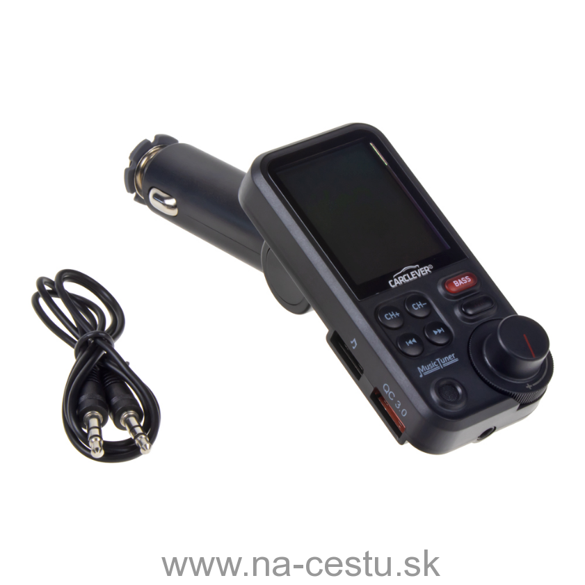 Bluetooth / MP3 / FM modulátor bezdrôtový s USB / SD portom do CL s TFT LCD