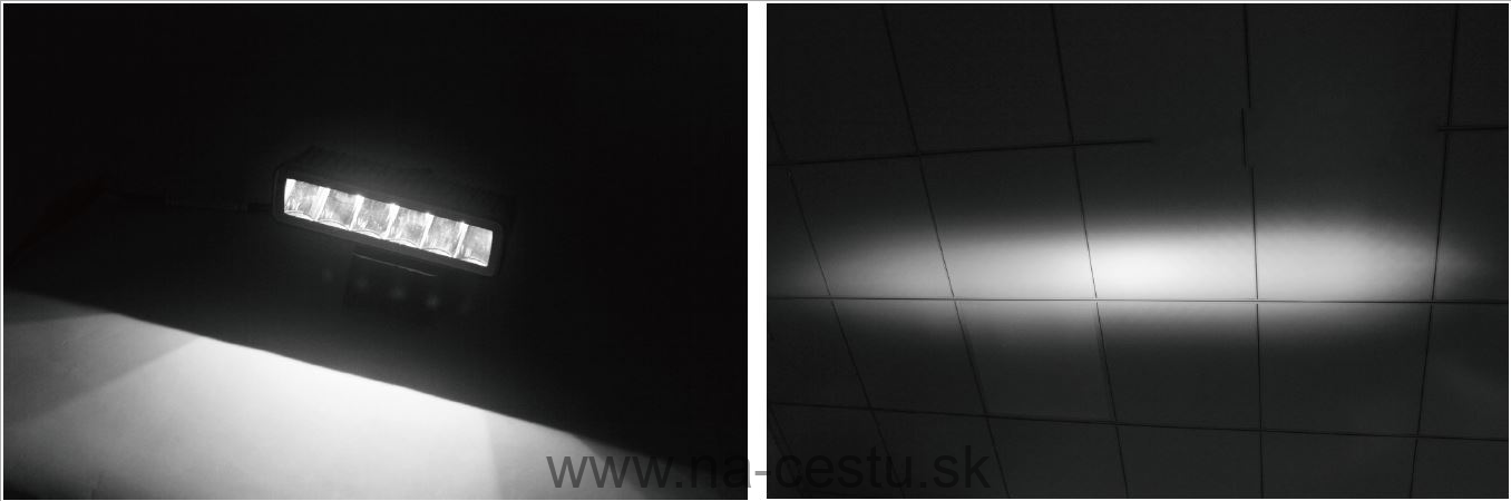 LED svetlo obdĺžnikové, 18W, ECE R10