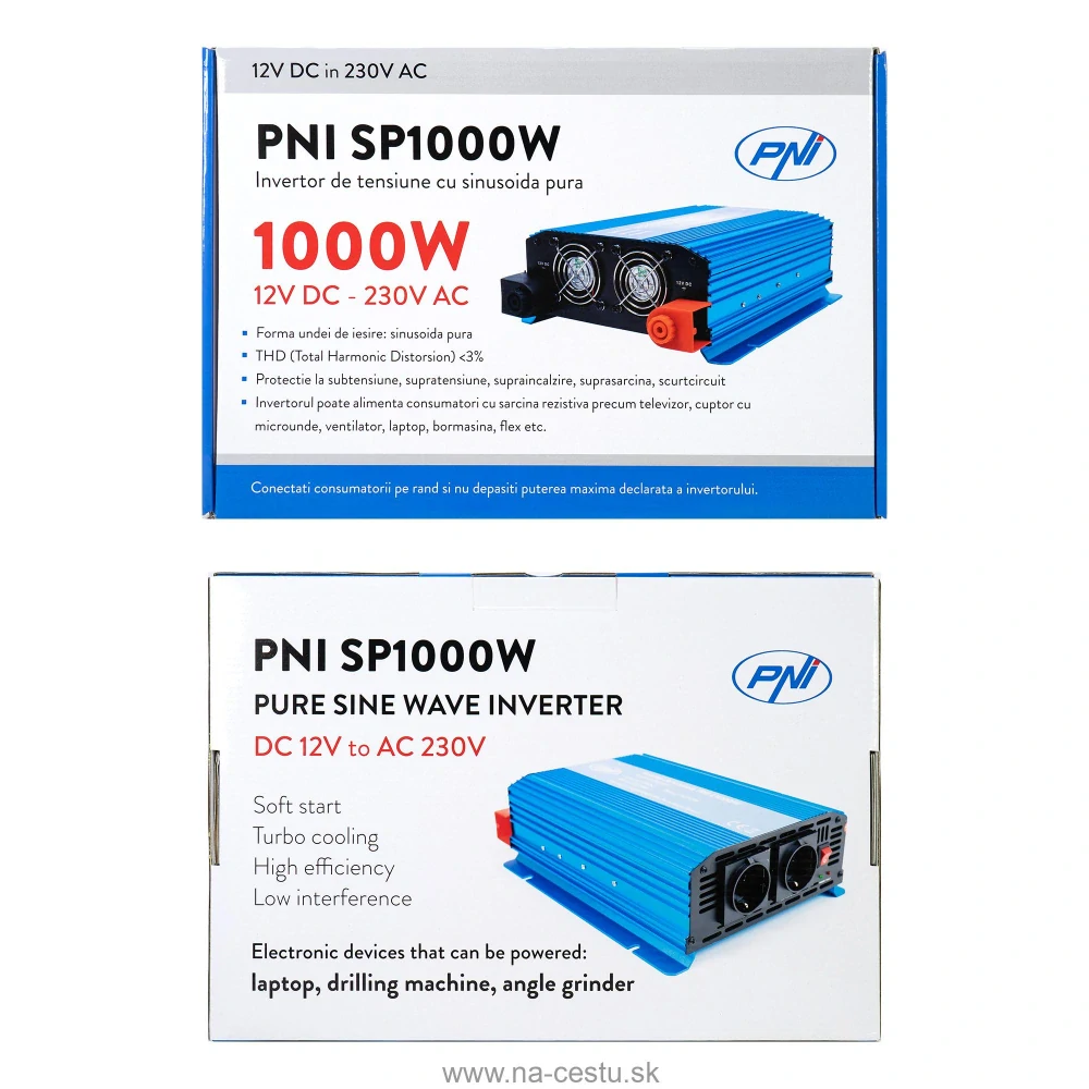 Menič napätia PNI SP1000W - napájanie 12V